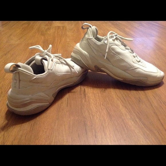 Puma trainers shoes for men, white color, size 12